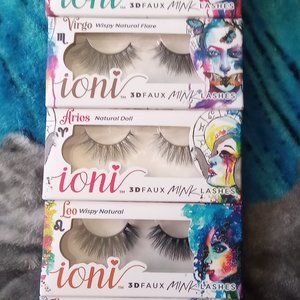 6 pair bundle. Ioni Faux Eyelashes